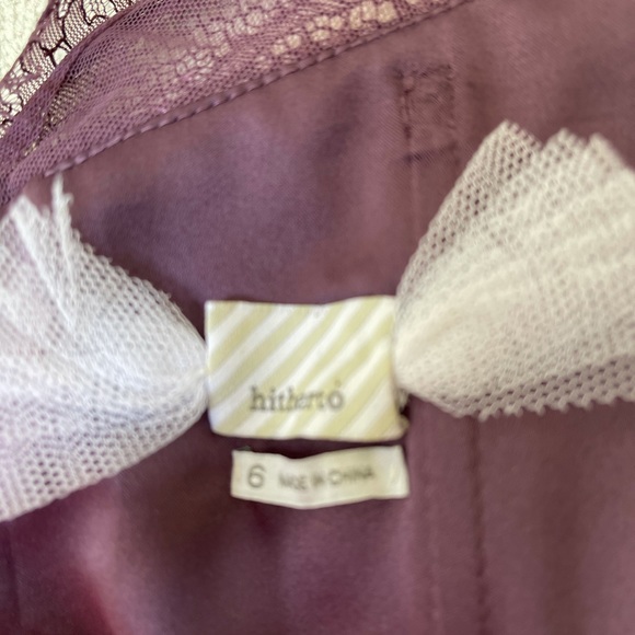 BHLDN Bridesmaid Nouvelle Fleur dress in purple. - Picture 6 of 6